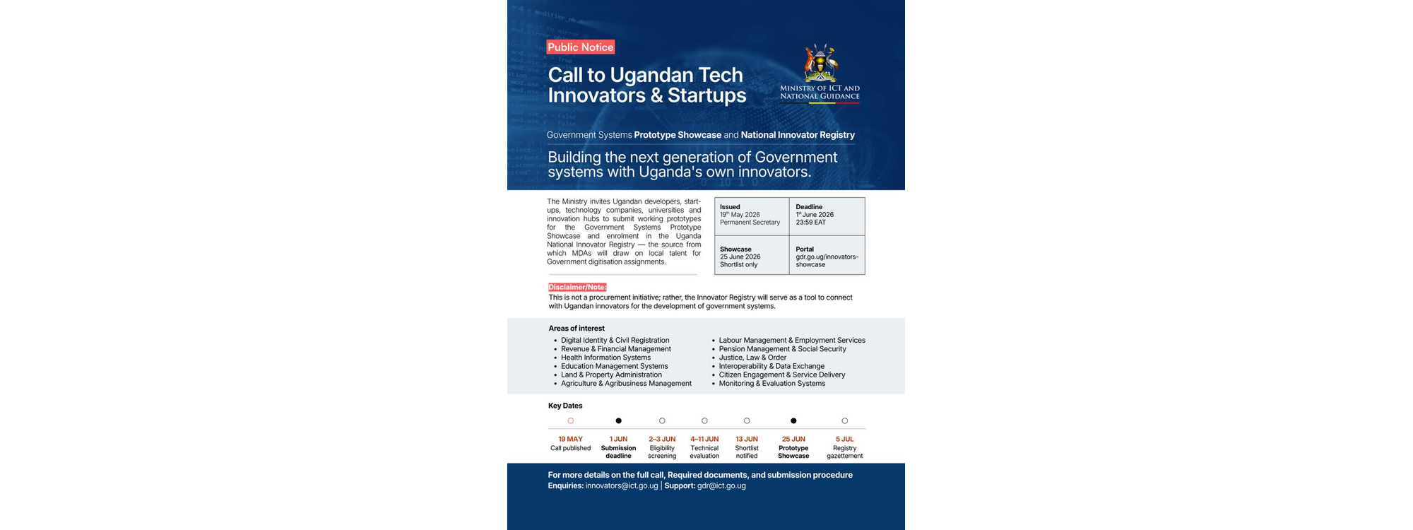 Call to Ugandan Tech Innovators & Start-ups